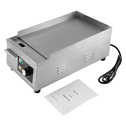 Electric Countertop Flat Top Griddle 11x15.7in Commercial Teppanyaki Grill - color: 1300W, 11"x15.7"