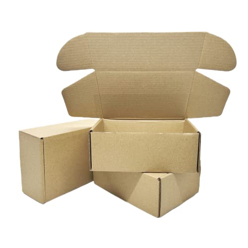 Small Sturdy Cardboard Box 6x4x2.2 Inch Mailing Corrugated Boxes Set of 10 - size: 6 x 4 x 2.2 inches
