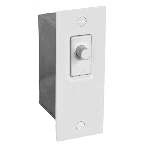 1 Pc, Steel, Powder Coated White Door Jamb Switch Kit For Indoor Use On Sliding Or Hinged Doors