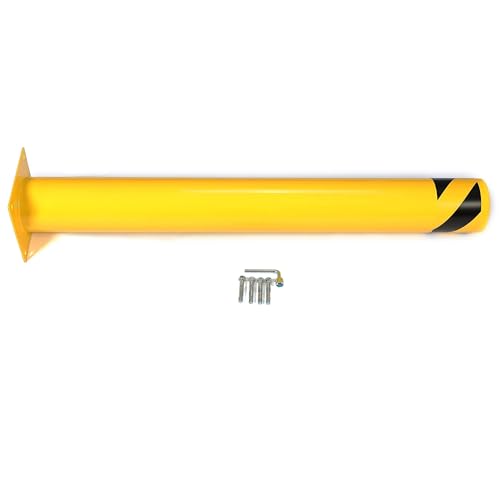 Kojem 12 Set 42 inch Steel Safety Bollard Parking Barrier Post Safety - size: 12Pcs