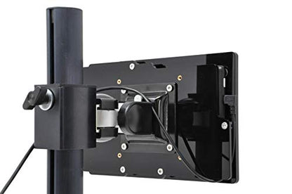 Security Anti-Theft Acrylic VESA Enclosure for Amazon Tablet with Free Wall Mount Kit (Black, Fire HD 8 2016/2017/2018) - color: Black, size: HD 8 2016/2017/2018