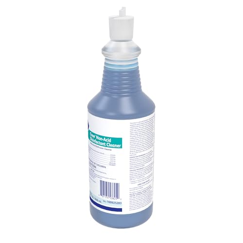 CREW Diversey 100925283 Neutral Non-Acid Bowl & Bathroom Disinfectant, 32 oz Squeeze Bottle, 12/CT - size: 32 Fl Oz (Pack of 12)