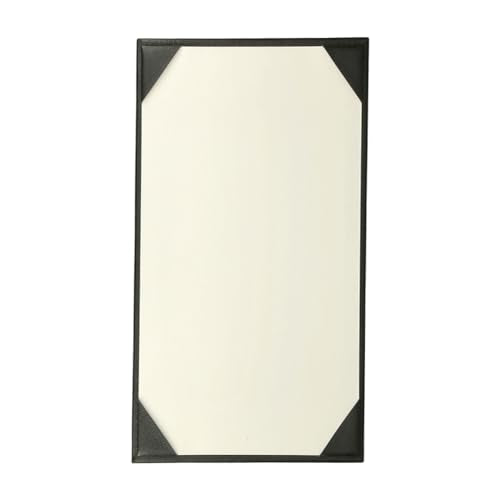 Prestine Menu Covers Made of Premium Faux Leather (10-Pack) - 8.5" x 14" - 1 View - Black - Restaurant Menu - Wine List - Bar Menu - size: 8.5”x14” - 1 View