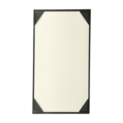 Prestine Menu Covers Made of Premium Faux Leather (10-Pack) - 8.5" x 14" - 1 View - Black - Restaurant Menu - Wine List - Bar Menu - size: 8.5”x14” - 1 View