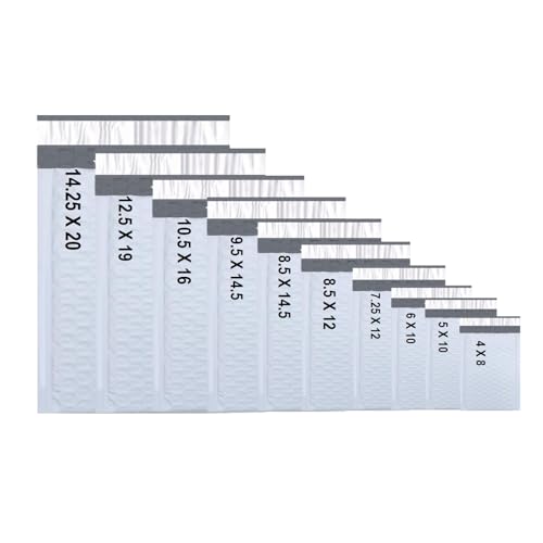 SALES4LESS #5 Poly Bubble Mailers 10.5X16 Inches Shipping Padded Envelopes Self Seal Waterproof Cushioned Mailer 10 Pack (PBMVR_10.5X16-10) - size: 10.5X16 Pack of 10
