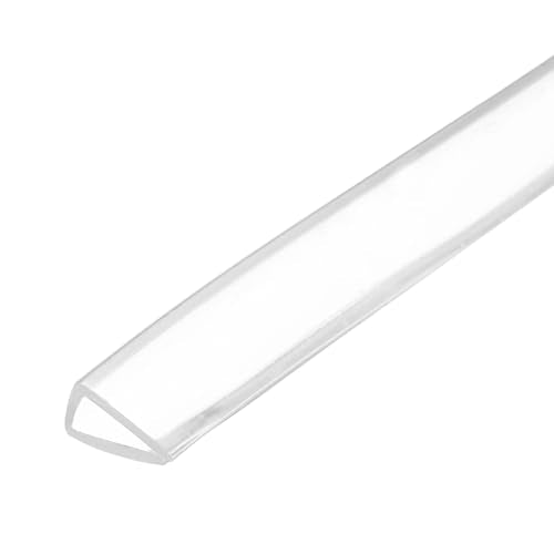 PATIKIL Rubber Seal Strip, 10Ft Flexible U Channel Edge Trim Protector Soundproof Door Seal Strips Fit 6-7mm Thick Edge, 3/8"(10mm) Width, 19/32"(15mm) Height, Transparent - size: 3/8"(10mm ) x 19/32"(15mm )