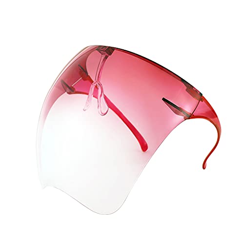 FEISEDY Full Face Shield Sunglasses – Anti-Fog UV400 Mirror Visor - color: 007 Gradient Pink