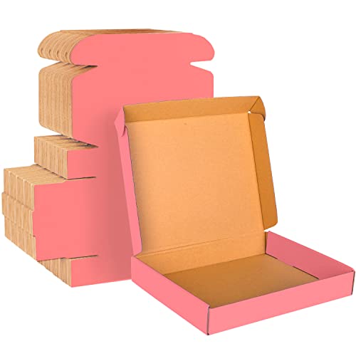 Pink Cardboard Corrugated Boxes - 13x10x2, 30 Pack - Shipping & Mailing Boxes - color: Pink, size: 13 x 10 x 2