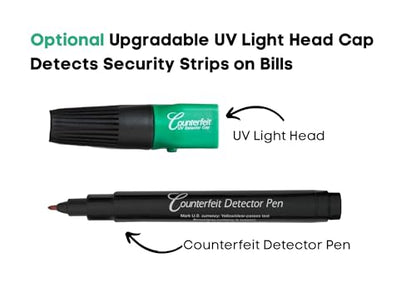 Dri Mark CFD5PK Counterfeit Bill Detector Marker Pen, Made in The USA, 3 Times More Ink, Pocket Size, Fake Money Checker - Money Loss Prevention Tester & Fraud Protection for U.S. Currency (Pack of 5) - style: 5 Pack