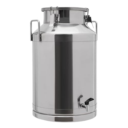 Stainless Steel Milk Bucket With Faucet, Large Liquid Container Storage,Stainless Steel Milk Can With Sealing Lid and Carry Handle,for Wine(60L/15.9 Gal,w/Faucet) - size: 60L/15.9 Gal,w/Faucet