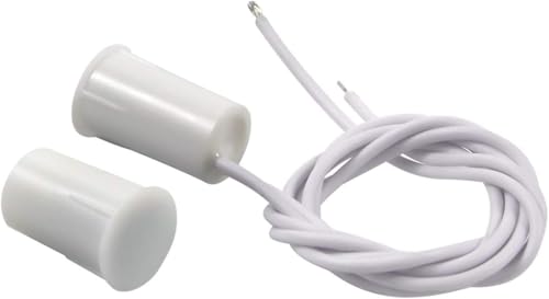 Magnetic Door Switch RC-33 NC Recessed Wired Security Window Door Contact Sensor Alarm White 2 Sets - color: White