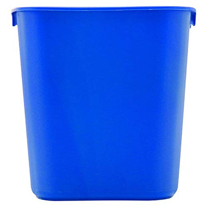 Rubbermaid Commercial Products Deskside Wastebasket Recycling Bin Small 13QT/3GAL, for Home/Office/Under Desk, Blue (FG295573BLUE), Pack of 4 - color: Blue