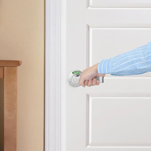 Malimali Vacant Occupied Bathroom Door Handle, Commercial Door Handle Locks - color: Brushed Nickel