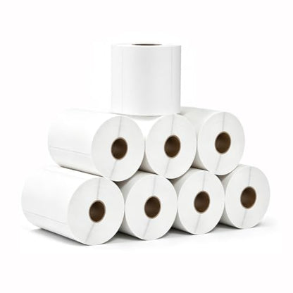 8 Rolls 4" x 4" Direct Thermal Labels 350 Labels/Roll
