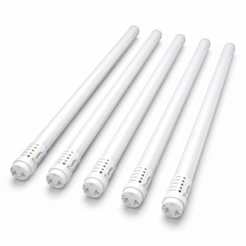 E2 LIGHTING Emergency T8 LED Tube Light, 4FT, 2 in 1, 18W 2319lm 3500K - color: 3500k, size: 4 Feet