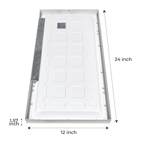 LED ATOMANT 1x2 LED Surface Mount Panel Light 40W 4000LM, 5CCT Selectable 3000K/3500K/4000K/4500K/5000K, Power Selectable 20W to 40W, Dimmable with 0-10V Dimmer