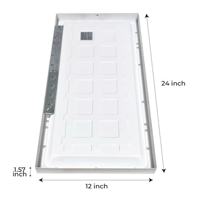 LED ATOMANT 1x2 LED Surface Mount Panel Light 40W 4000LM, 5CCT Selectable 3000K/3500K/4000K/4500K/5000K, Power Selectable 20W to 40W, Dimmable with 0-10V Dimmer