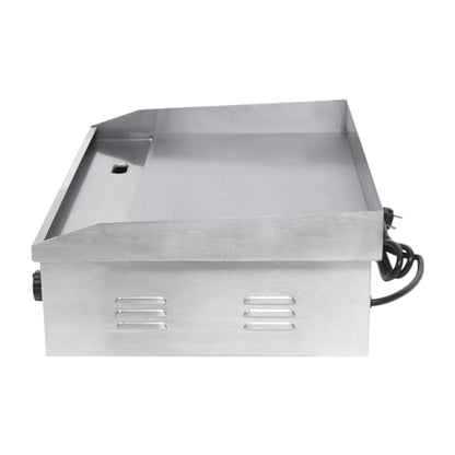 3000W Commercial Electric Teppanyaki Grill Countertop Flat Top Griddle - color: 21.3"x11.8", 3000W