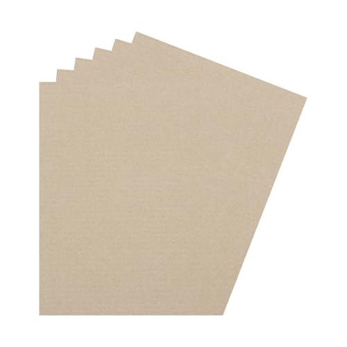 Rebower Corrugated Cardboard Paper Sheets, Corrugated Paper Cardboard Inserts [for Craft and DIY Projects] - 4.3x3.5 Inch/Brown/10 Pcs - color: Brown, size: 4.3x3.5 Inch