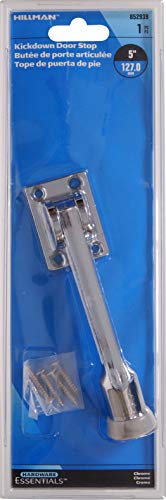 Hardware Essentials Door Stop, 5in, 1 Pack, Chrome - color: Chrome, size: 5 inches (1 Pack)