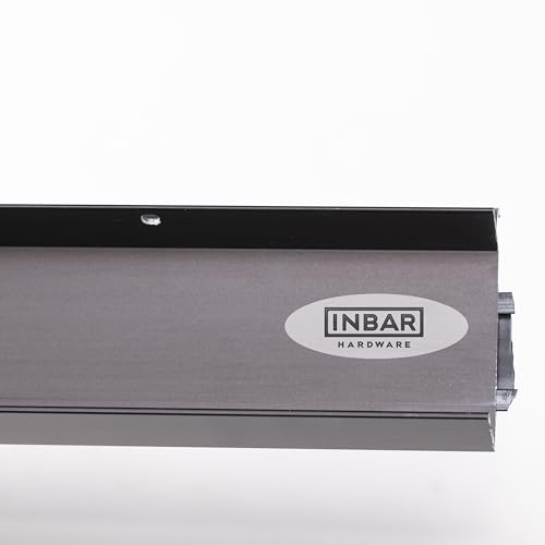 Heavy-Duty U-Shaped Door Bottom Seal Closer Fire Rated, Black Anodized, Clear Anodized, Weatherproof U-Shaped Door Bottom Seal (Black Anodized, 36) - size: 36 Inch