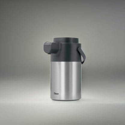 Tiken Airpot Coffee Dispenser with Pump - 102oz/3L Thermal Coffee Carafes for Hot Beverage - Stainless Steel Insulated Coffee Thermos Carafe, Silver - color: Silver, size: 102 Ounces