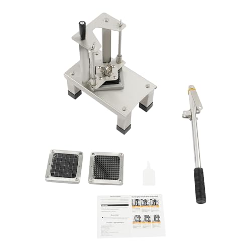 Commercial Vegetable Chopper, Stainless Steel French Fry Cutter Potato Dice