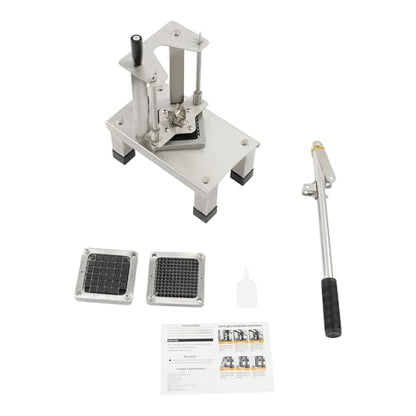 Commercial Vegetable Chopper, Stainless Steel French Fry Cutter Potato Dice