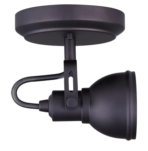 CANARM ICW622A01ORB10 LTD Polo 1 Light Ceiling/Wall, Oil Rubbed Bronze with Adjustable Head , Oil-rubbed Bronze
