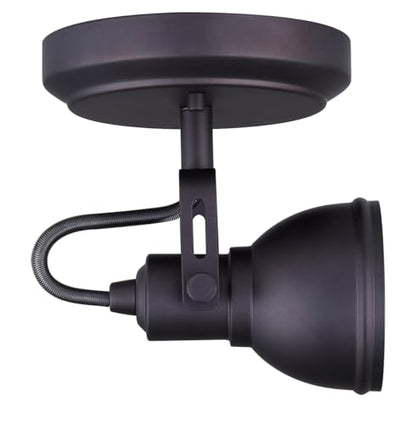 CANARM ICW622A01ORB10 LTD Polo 1 Light Ceiling/Wall, Oil Rubbed Bronze with Adjustable Head , Oil-rubbed Bronze