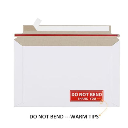 zmybcpack 100 Pack 6.3"x9.8" Rigid Mailer Self Seal Photo Document Mailer - size: 100 Pack 6.3x9.8inch