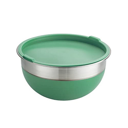 Tramontina 10 Pc Covered Stainless Steel and Silicone Mixing Bowl Set