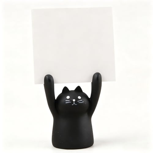 Place Card Holders, Cute Black Cat Resin Table Number Stand - size: Black Cat, style: Black Cat