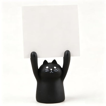 Place Card Holders, Cute Black Cat Resin Table Number Stand - size: Black Cat, style: Black Cat