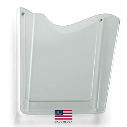 Officemate Unbreakable Vertical Wall File, Letter Size, Clear - size: (Pack of 1)
