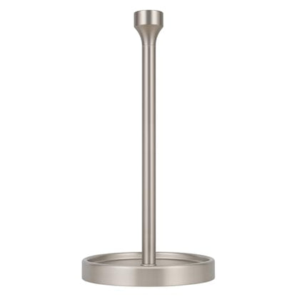 Ivilon Countertop Paper Towel Holder - Modern Bell End Minimalist Design - Color Brushed Nickel - color: Brushed Nickel