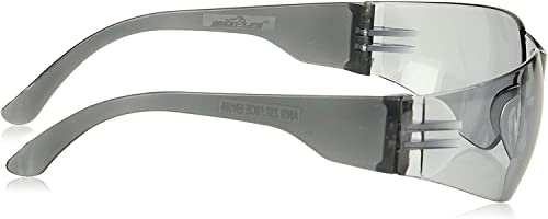 BISON LIFE Gray Safety Glasses for Men & Women, Bulk, ANSI Z87.1, 12 Pack - color: Gray/Gray