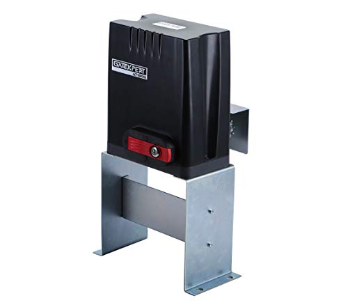 Automatic Sliding Gate Opener with Remote Control Transmitters and Infrared Photocell Sensor - Chain Driveway Security Door Operator Kit (for 1800lb & 40ft Gate, AT1800) - size: AT1800-BLACK
