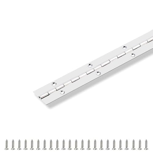 Piano Hinge 36" x 1" Stainless Steel Continuous & Piano Hinge - size: 36 Inch
