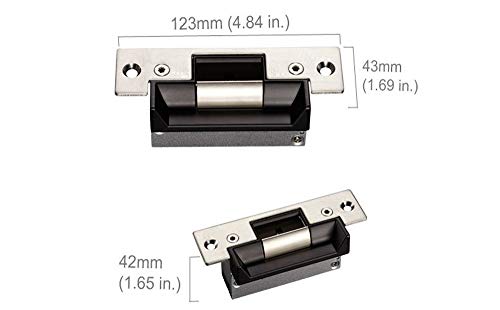 Failure Secure ANSI Standard Heavy Duty Electric Strike Lock for North American Door 1000kg Holding Force for Wooden Metal PVC Door - style: Strike Lock