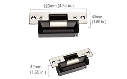 Failure Secure ANSI Standard Heavy Duty Electric Strike Lock for North American Door 1000kg Holding Force for Wooden Metal PVC Door - style: Strike Lock