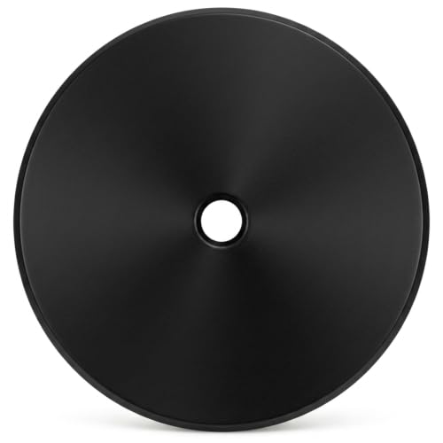 trust4care 4-Pack 2.0" Black Backplates of Bifold Closet Cabinet Knobs - color: Black