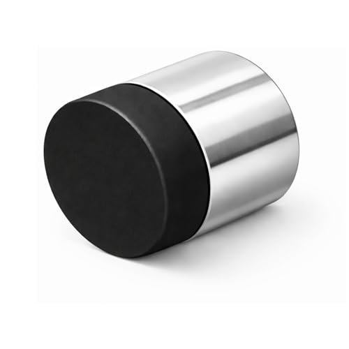 INOX Wall Mount Door Stopper, Polished Stainless Steel Heavy-Duty Door Stop with Scratch Protection, 1" Rise x 1-3/16" - color: Polished Stainless Steel, size: 1 Pack