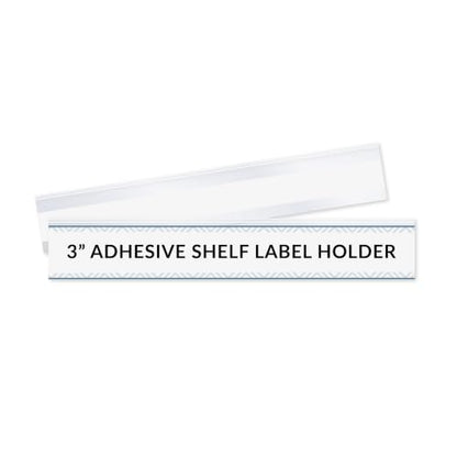 C-Line Self-Adhesive Label Holders, 1/2 x 3, Clear, 50 Pack (87607) - size: 1/2 x 3-Inch