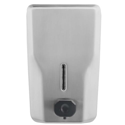 modunful Commercial Stainless Steel Hand Soap Dispenser, 47oz Wall Mount - size: Vertical 47.3oz