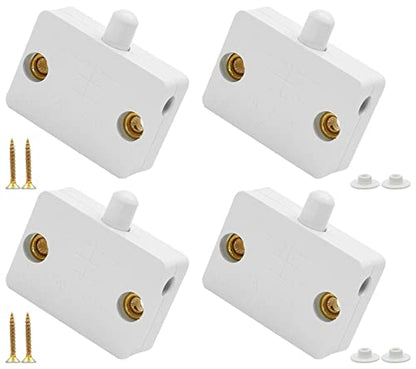 4Pcs Cabinet Lamp Switch, White - color: White 4PCS
