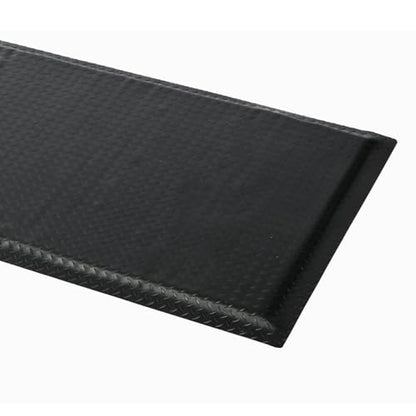 2 x 5 FT Anti Fatigue Mats Industrial 15/16 Inch Thick Soft Sponge Ergonomic Mat Durable Heavy Duty Diamond Plate for Standing Non Slip Industrial Grade Floor Mat for Leg & Back Pain (Black) - size: 59.9"L x 23.6"W x 0.9"Th