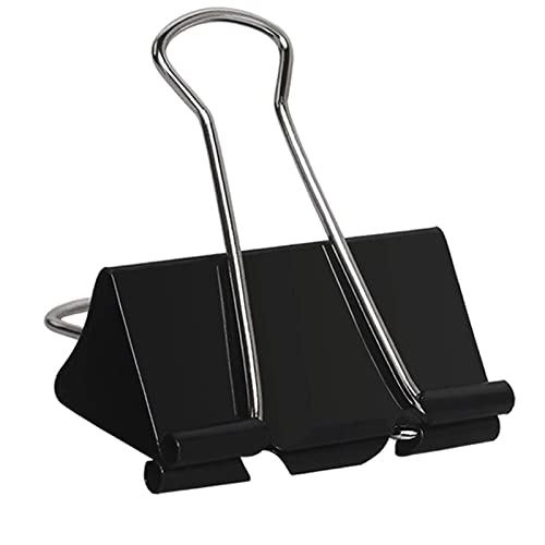 Large Binder Clips 2 Inch (72 Pack), Extra Large Binder Clips Big Paper Clamps Giant Clips for Office and Home Supplies, Black