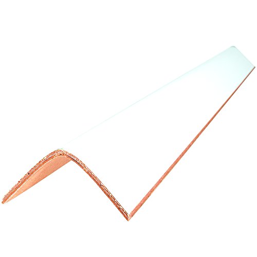 Aviditi Fibreboard Light Duty Edge Protectors, 3" x 3" x 30", Thickness .120", White, Use to Protect Corners of Boxes and Stabilize Shipments, Case of 80 - style: Light Duty .120