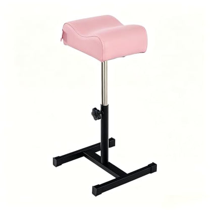Pedicure Manicure Footrest & Pedicure Stand, Manicure Nail Care Tool, Height Adjustable with Soft Cushion, Non-Slip for Salon, Spa, Home Use, Pink - color: Black & Pink